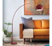 Lampadaire pour salon avec 3 températures de couleur Lampe de lecture au sol réglable Grands lampadaires rouges avec base en métal Grande lampe sur pied de décoration intérieure pour coin chambre à