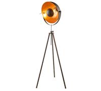 Lampadaire rétro spot mobile lampadaire lampadaire lampadaire projecteur, réglable en hauteur, métal, couleur or couleur rouille, 1x E27, D x H 69 x 179 cm