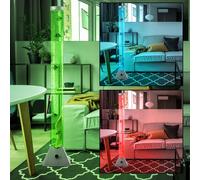 Lampadaire RGB LED colonne d'eau couleur changeante lampe câble décoration poisson