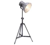 Lampadaire Salon Lampadaire 3 pieds Lampadaire industriel, Réglable en hauteur Spot mobile, Rustique Fer argenté, 1x douille E27, HxLxB 88x36x33 cm