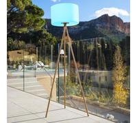 Lampadaire sans fil led tamboury wood