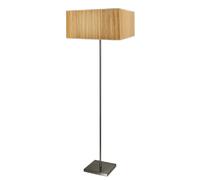 Lampadaire scandinave satin gris abat-jour pin E27