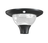 Lampadaire solaire 15 W, 2 000 lm. 3 couleurs de lumière au choix (chaude, naturelle, froide). Idéale pour parkings, jardins, cours, commerces, etc. Étanchéité IP65, sans fil. Mât non inclus.