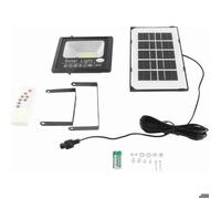 Lampadaire solaire 30W 100LED avec télécommande, projecteur de synchronisation, Super lumineux, étanche, pour jardin extérieur