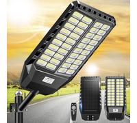 Lampadaire solaire de 8000W, indice de protection IP66, avec télécommande et détecteur de mouvement