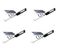 Lampadaire solaire, éclairage extérieur haute puissance, projecteur LED, étanche, 4 unités