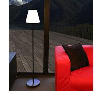 Lampadaire solaire FPE étanche IP66, hauteur 1.34m, batterie intégrée 1800mAh, télécommande et câble fourni