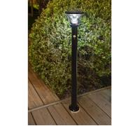 Lampadaire solaire - GALIX - G4595C - Très éclairant - Inox avec détecteur - H93 cm - 1000 Lumens