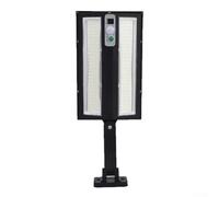 Lampadaire solaire LED extérieur étanche détecteur de mouvement avec télécommande grand angle 320° pour jardin cour