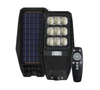 Lampadaire solaire - Lumière extérieure de 2500 lumens, 5000 K, efficace et écologique, idéale pour l'éclairage public et le jardin