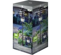 Lampadaire Solaire, SMART GARDEN Metro, 20 Lumens, Noir, 130 x 18 cm