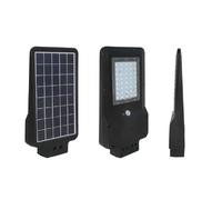 Lampadaire solaire V-TAC 15W LED 4000K 1600lm noir