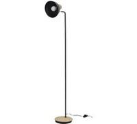 Lampadaire Style Industriel Métal Noir et Bois H145cm - DENAE - ALTOBUY Noir G
