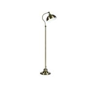 Lampadaire style néo-rétro effet laiton - abat-jour réglable - H.152 cm