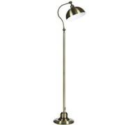 Lampadaire sur pied salon - HOMCOM - rétro - abat-jour réglable - interrupteur à pied - 42 x 25,5 x 152 cm - ton laiton