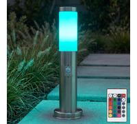Lampadaire sur Mât Éclairage Allée Chemin Détecteur Dimmable Télécommande RGB