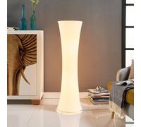 Lampadaire sur pied Liana Lindby, blanc, Salon / Salle à manger, Textile / Tissu / Soie, Moderne, Lampadaire Tissu