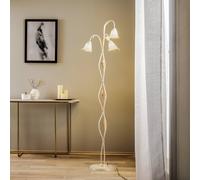 Lampadaire sur pied Lucrezia ONLI, beige, Salon / Salle à manger, Verre, Maison de campagne / Rustique, Lampadaire