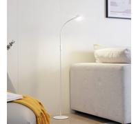Lindby LED Lampadaire Maori à intensité variable (Moderne) en Blanc Métal e. a. pour Bureau (1 lampe,à), Sur Pied Lampe a de Sol