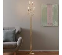 Lampadaire sur pied Retro Euluna, doré, Salon / Salle à manger, Métal, Moderne, Lampadaire
