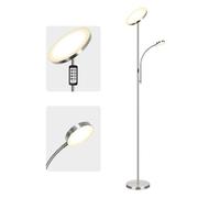 Lampadaire sur Pied Salon LED Dimmable en Continu avec Lampe de Lecture Réglable - Tomons