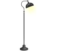 Lampadaire sur pied salon rotatif š€ 180¡ã, lampe š€ arc avec abat-jour ršŠglable, interrupteur š€ pied, 42x25,5x152cm, noir