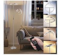 Lampadaire - TECTAKE - Lampe sur pied AURALIS LED 20W réglable différentes températures de couleur Ø 31 5 x 188 cm - Mat
