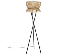 Lampadaire Trépied en Bambou Suny 145cm Noir