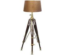 Lampadaire trépied en laiton antique style moderne