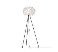 Lampadaire Trépied Eos, Modèle Moyen , Blanc , Pieds Noir