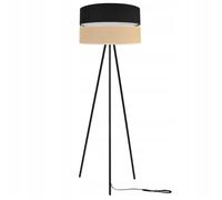 Lampadaire Trépied - Light-Home - JUTA 2450/45/JCZ/TM - Métal Noir - Abat-jour Tissu