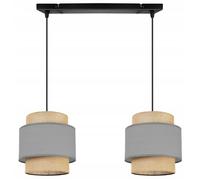 Lampadaire Trépied - Light-Home - Werona 2407 - Bois de Rose - Abat-jour Tissu - Hauteur 150 cm
