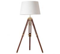 Lampadaire trépied moderne en bois pour salon chambre à coucher studio lampe (sans abat-jour)