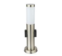 Lampadaire véranda jardin inox IP44 éclairage 2x douille Globo 3158K