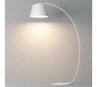 Lampadaires en arc pour salon Lampe sur pied moderne en métal noir avec abat-jour suspendu réglable Lampe à poteau haut avec interrupteur au pied sur canapé Lampe de lecture haute pour la décoration