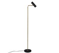 Lampadaires, luminaires, lampe de lecture de salon, lampadaire, spot mobile, laiton noir, 1x GU10, H 151 cm