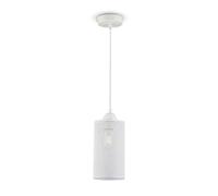Lampadario Plafond LED Cylindre Métal V-TAC VT-7132-MW E27 Blanc