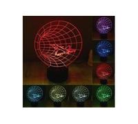 Lampe 3D Avion Mur Du Son Ampoules LED 7 Couleurs USB