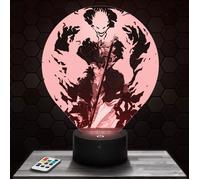 Lampe 3d _ Black Clover Asta - Jouet, Figurine, Cadeau Black Clover - Veilleuse Led Tactile TOP