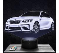 Lampe 3d _ Bmw M2 Competition - Jouet, Miniature, Cadeau Bmw M2 Competition - Veilleuse Led Tactile TOP