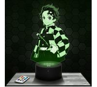 Lampe 3d _ Demon Slayer Tanjiro Kamado - Jouet, Figurine, Cadeau Demon Slayer - Veilleuse Led Tactile avec socle au choix TOP