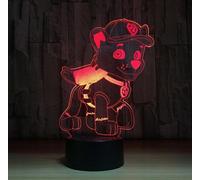 lampe 3D-LED PAW PATROL ROCKY Mix Colour + FERNBEDIENUNG