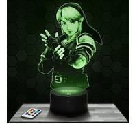 Lampe 3d _ Link The Legend of Zelda - Jouet, Figurine, Cadeau The Legend of Zelda - Veilleuse Led Tactile avec socle au choix TOP