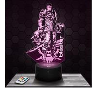 Lampe 3D - Lost Ark Blaster - Jouet, Figurine, Cadeau Lost Ark Blaster - Veilleuse Led Tactile avec socle au choix et télécommande