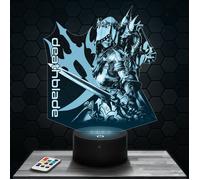 Lampe 3D - Lost Ark Deathblade - Jouet, Figurine, Cadeau Lost Ark Deathblade - Veilleuse Led Tactile avec socle au choix