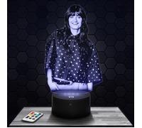 Lampe 3D - Marguerite Star Academy - Accessoire, Objet, Cadeau Marguerite Star Academy - Veilleuse Led Tactile avec socle au choix