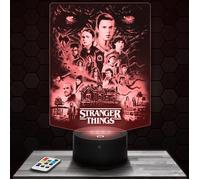 Lampe 3d _ Stranger Things - Accessoire, Merch, Cadeau Stranger Things - Veilleuse Led Tactile avec socle au choix TOP