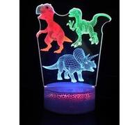 Lampe 3D Tactile RGB Veilleuses Enfant MY909 Dinosaure avec Telecommande G