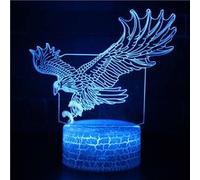 Lampe 3D Tactile Veilleuses Enfant 7 Couleurs avec Telecommande - Aigle #500 G