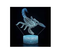 Lampe 3D Tactile Veilleuses Enfant 7 Couleurs avec Telecommande - Animal #1201
